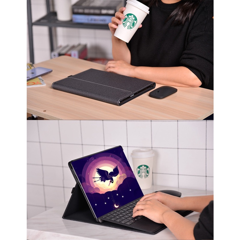 Vỏ bảo vệ cho Microsoft Surface Pro 8 với giá đỡ bút Nhiều góc mỏng Vỏ nhẹ tương thích với bàn phím Type Cover
