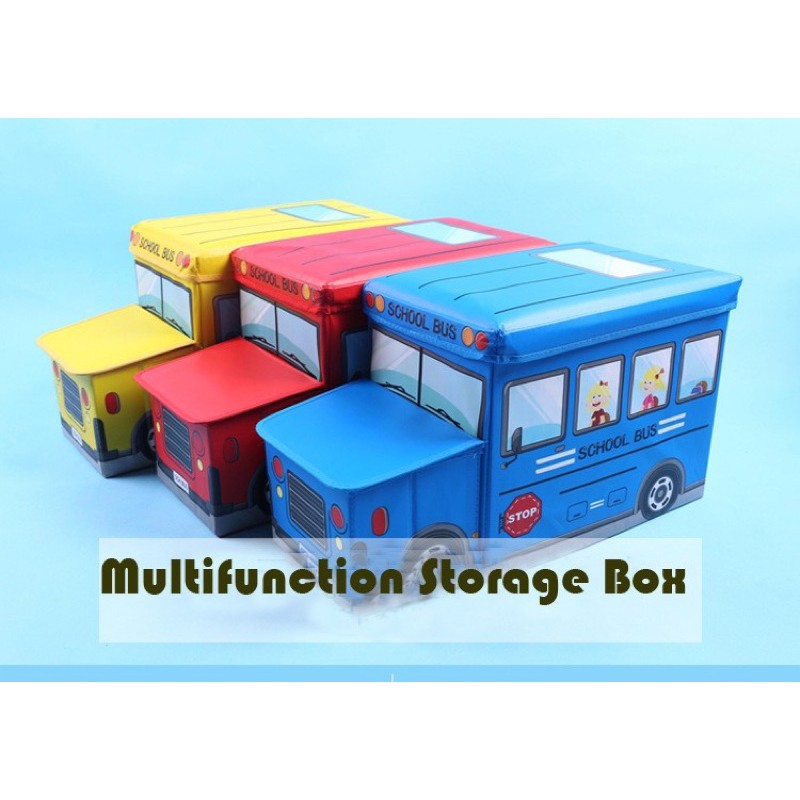 THÙNG ĐỰNG ĐỒ CHƠI ĐA NĂNG SCHOOL BUS - QUÀ TẶNG HUGGIES