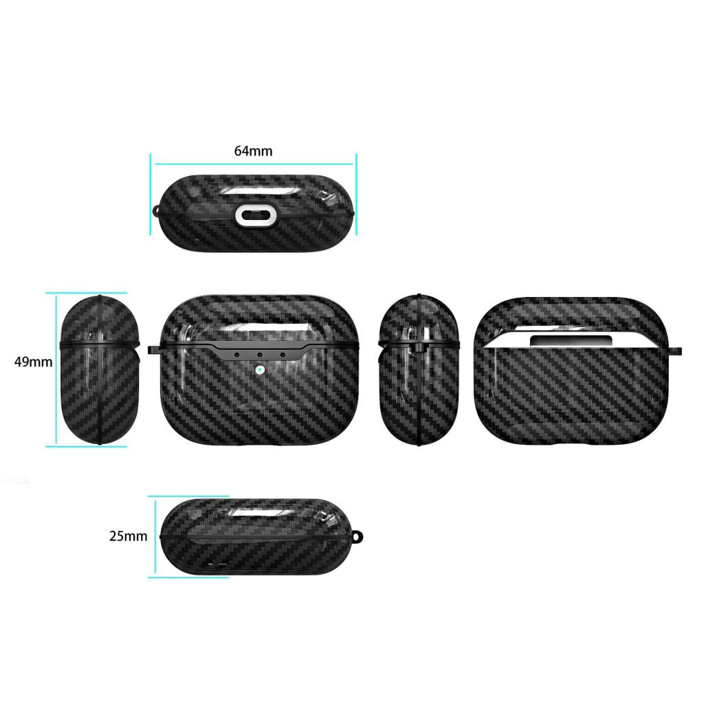 Vỏ Bảo Vệ Hộp Đựng Tai Nghe Airpods Bằng Sợi Carbon Chống Sốc