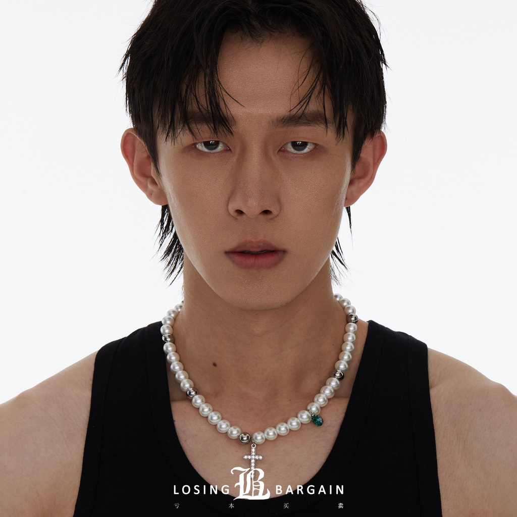 Vòng cổ Ngọc Trai Mặt Thánh Giá Thời Trang