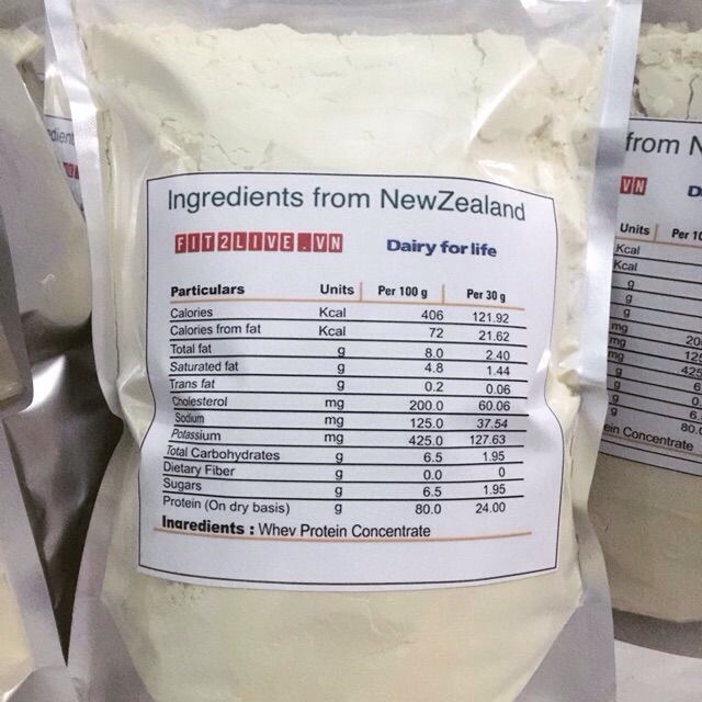 Đạm whey protein cô đặc newzealand 80%
