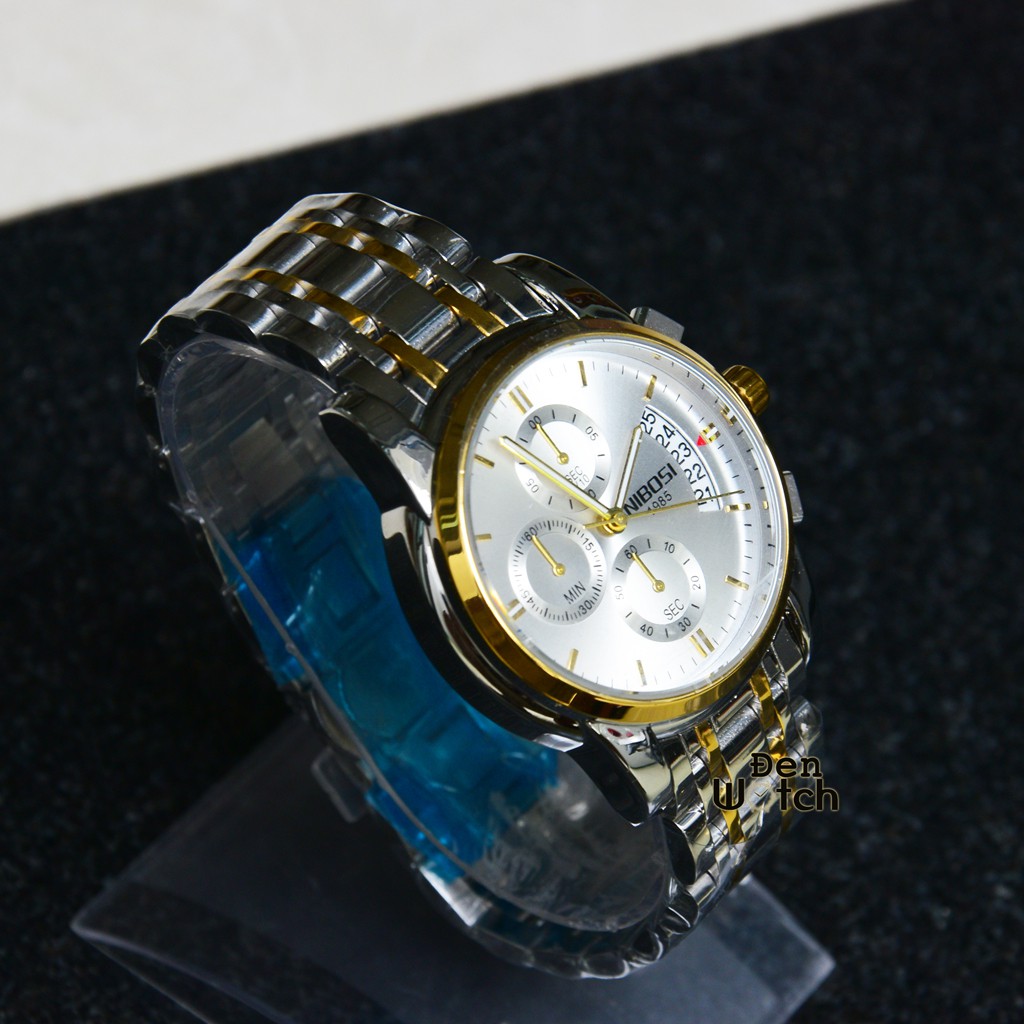 (TẶNG VÒNG TAY) Đồng hồ nam NIBOSI 2353 chính hãng, dây kim loại không gỉ, thép đúc đặc | BigBuy360 - bigbuy360.vn