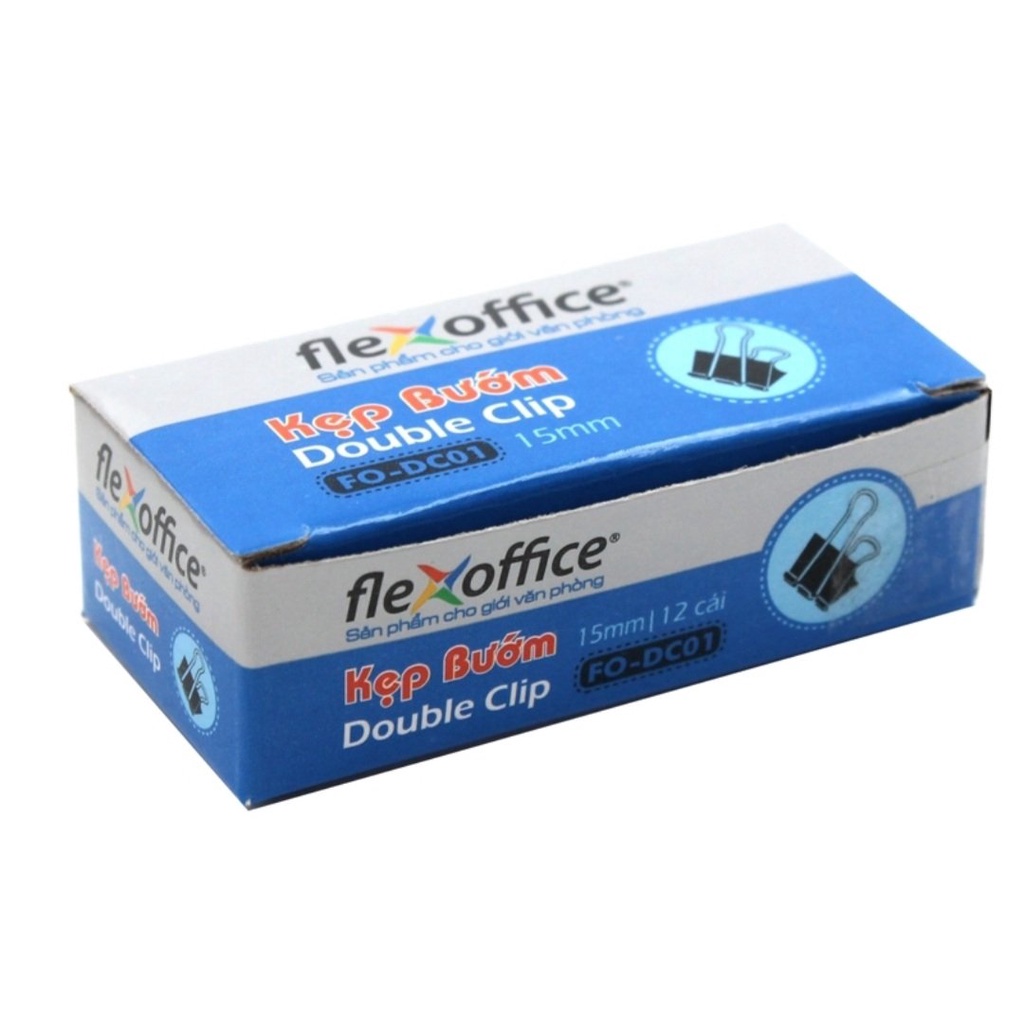 Kẹp bướm Flexoffice 15mm FO-DC01  hàng có kiểm tra chất lượng và an toàn