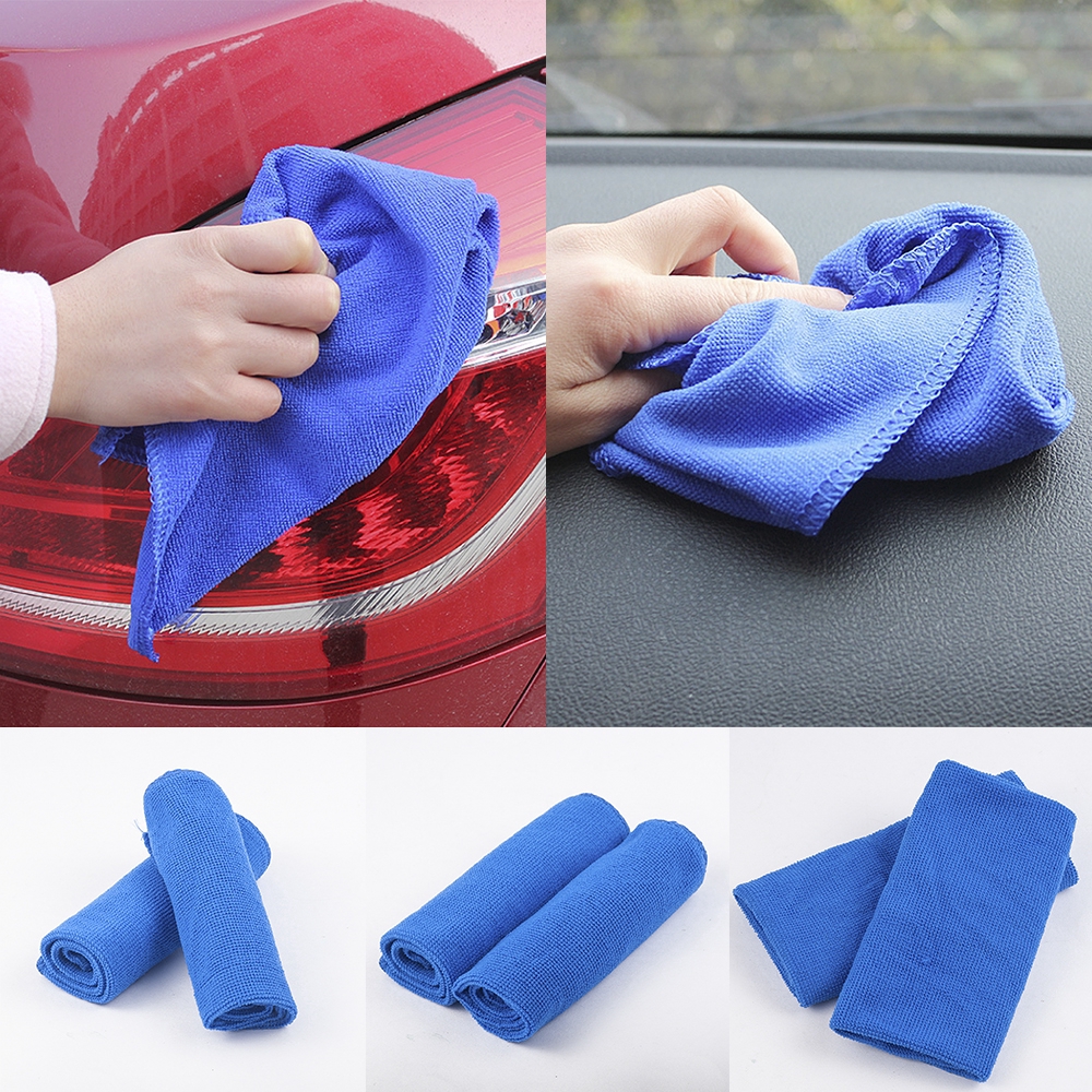 Khăn lau xe hơi mềm mịn màu xanh dương chất lượng cao