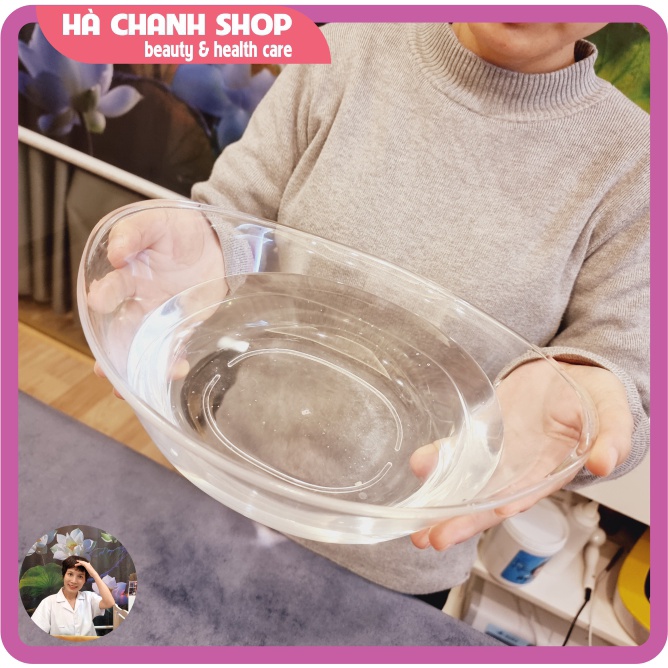 Bát Rửa Mặt Spa Bát Đựng Nước Chậu Rửa Mặt Phong Cách Hàn Quốc Bằng Nhựa Mica Trong Suốt Dày Dặn Đáy Sâu