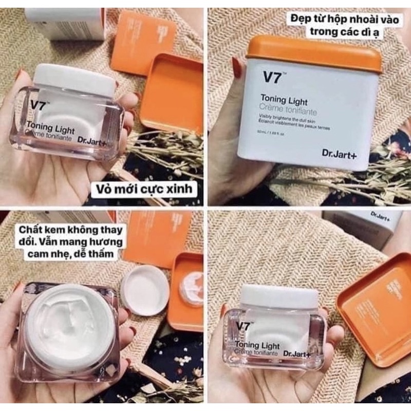 [FREE SHIP] Kem V7 Dưỡng Trắng da Tái Tạo da Toninh Light