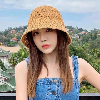 Nón tai bèo đan len vành rộng thời trang nữ tính