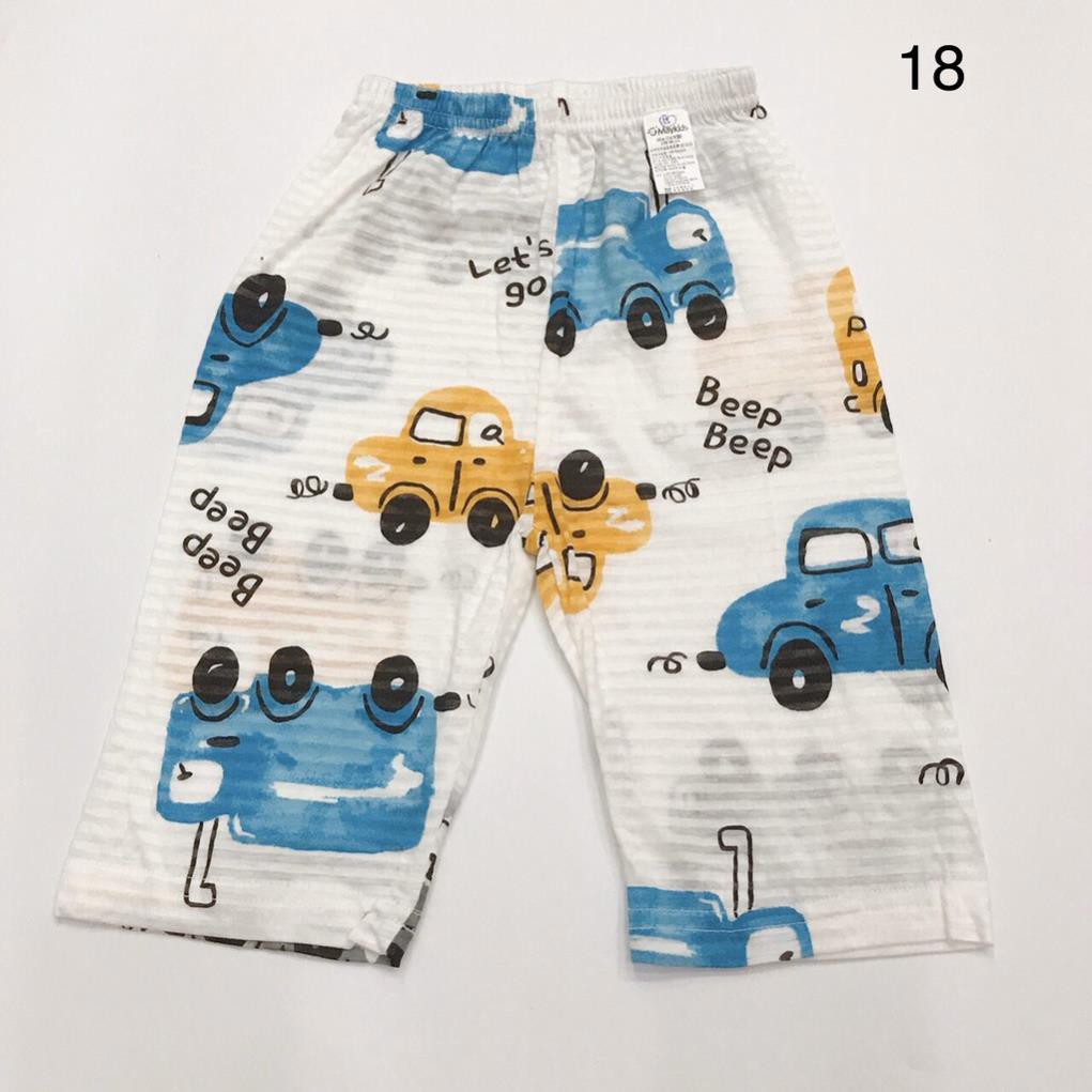 [Organic cotton] Quần lửng cotton giấy May-kids xuất Hàn size 120 (18-21kg)