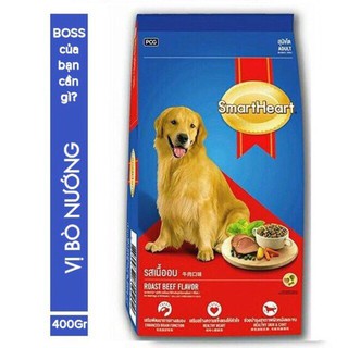 Thức ăn hạt cho chó lớn smartheart vị bò 1.5kg