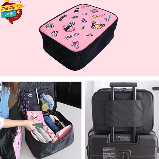 Túi Đựng Đồ Trang Điểm Họa Tiết Hoạt Hình Dành Cho Nữ