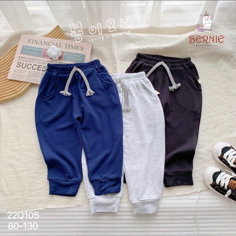 Quần nỉ Jogger mềm mại bé trai