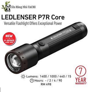 Đèn pin cầm tay ledlenser p7r core - 1400 lumens - tối đa 90h bảo hành 7 năm | cửa hàng nhà tachi