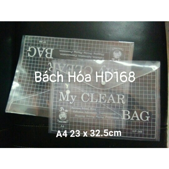 Bìa nhựa nút My clear /