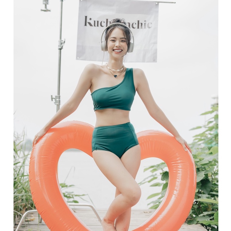 Kuchimachic - Set bikini trơn ( có sẵn mút ngực) MÃ KUCR06