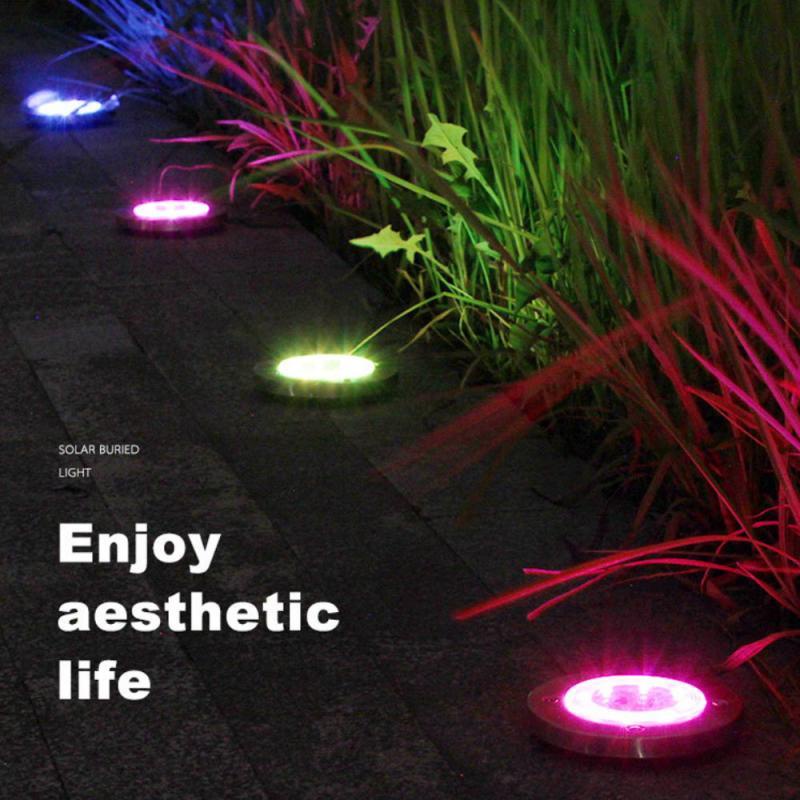 Đèn Năng Lượng Mặt Trời Cảm Biến Nhiều Màu Chống Thấm Nước Cho Sân Vườn