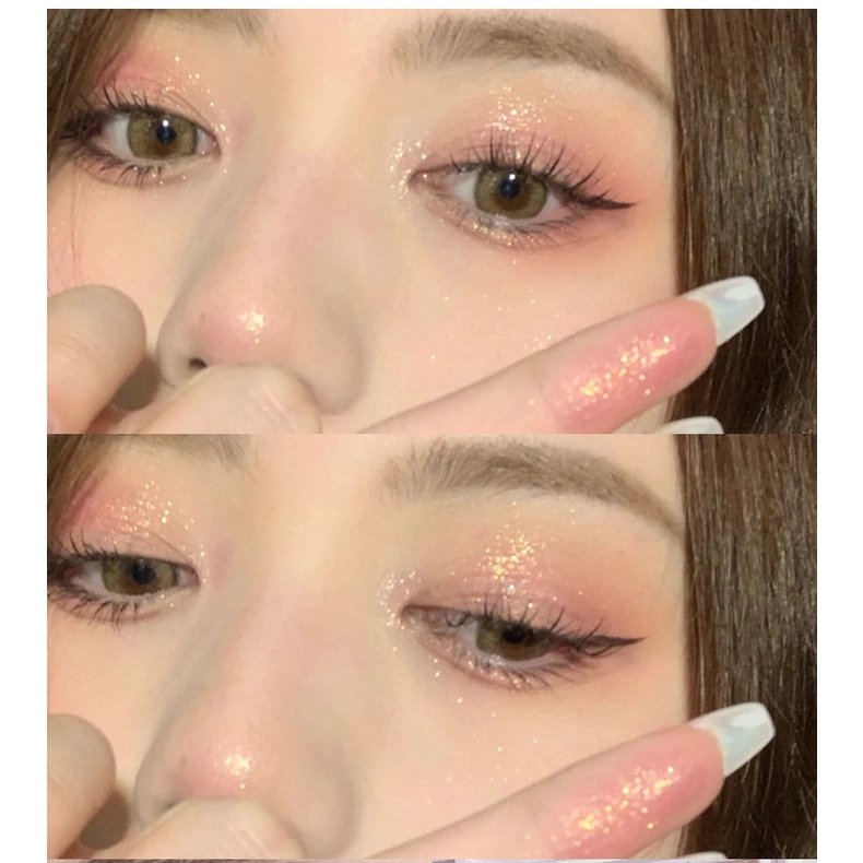 Bảng phấn mắt 9 màu lì/nhũ ngọc trai không dễ tẩy trang thiết kế hộp sữa Galaxy