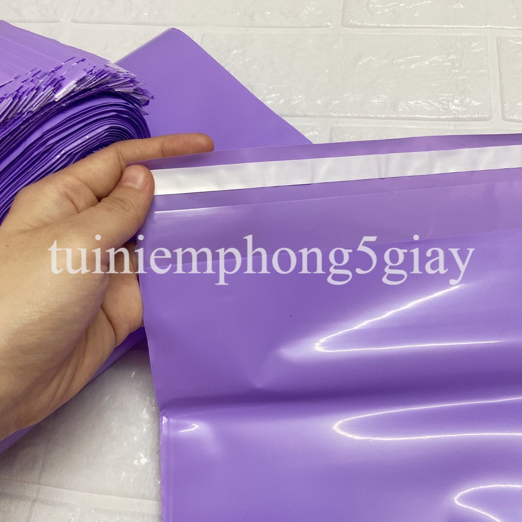 [1Kg–Màu tím-Đủ size] Túi gói hàng niêm phong tự dính - túi đóng hàng chuyển phát nhanh có sẵn keo dính – 5 GIÂY