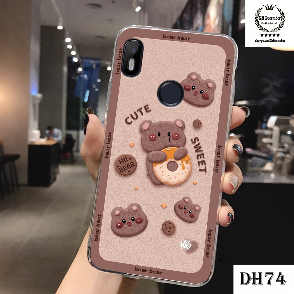 Ốp lưng dẻo Vsmart JOY 1 in hình 3D GẤU cute be@r, soda, happy day cực hot ,thời thượng