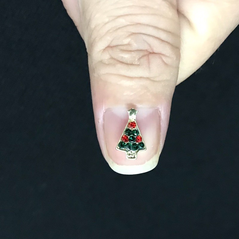 Charm nail cây thông noel Giáng sinh trang trí móng