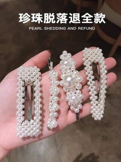 Set kẹp tóc 4 chi tiết đính hạt sang chảnh
