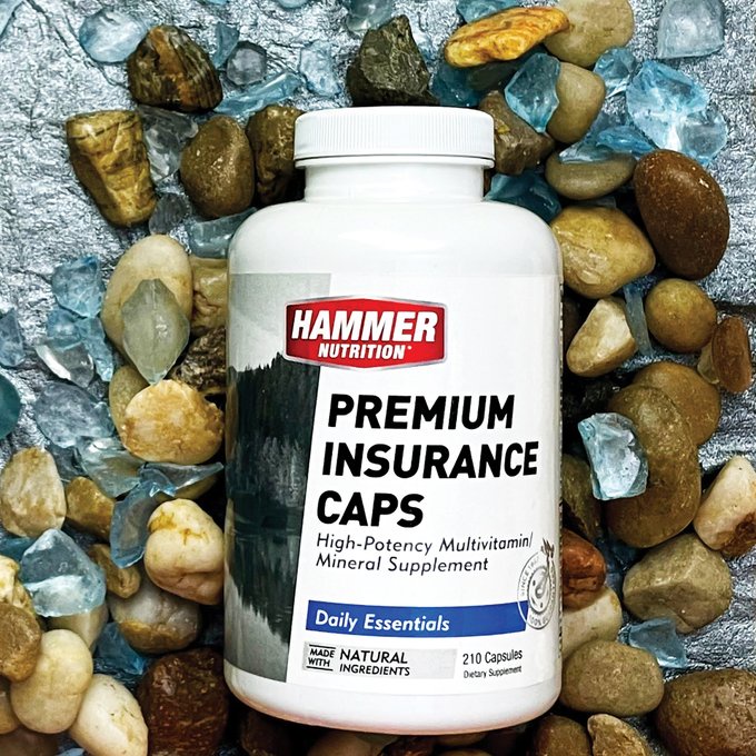 Viên uống bổ sung Vitamin Premium Insurance Caps Hammer Nutrition - Tối đa hóa năng lượng cho vận động viên (Hũ 120v)