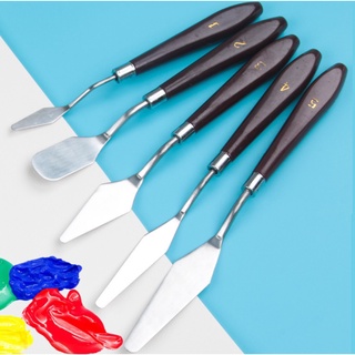 Bay lấy màu vẽ xẻng xúc màu trộn màu bay trộn set 5 cây