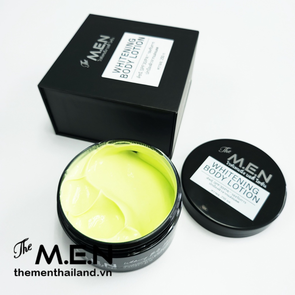 Hàng chính hãng: Combo Body Lotion The MEN trắng da toàn thân và Serum The MEN dưỡng trắng da mặt thementhailand.vn