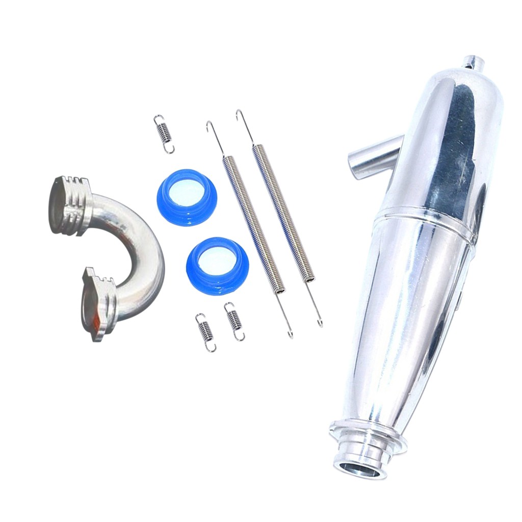 Ống Pô Xả Khí Bằng Nhôm Lzdhuiz Shop61 Cho Xe Hơi Điều Khiển Từ Xa HSP Bobao HPI SH Monster Truck 1 / 8