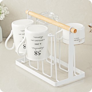 Úp cốc quai gỗ