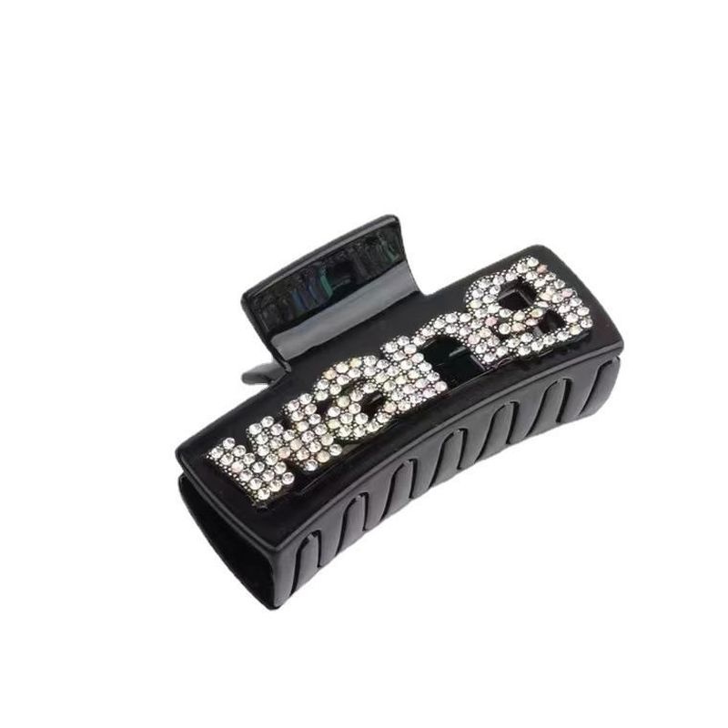 Kẹp Càng Cua Màu Đen Đính Đá Thời Trang Hàn Quốc Cho Nữ