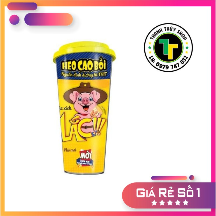 Combo 04 hộp - Xúc xích lắc heo cao bồi đủ vị ăn mê ly ngon hết ý siêu HOT HIT loại 64g | BigBuy360 - bigbuy360.vn