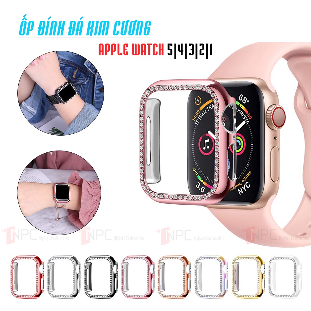 1. Ốp Apple Watch Series 6/5/4/3/2/1 Đính Đá 38mm 40mm 42mm 44mm 