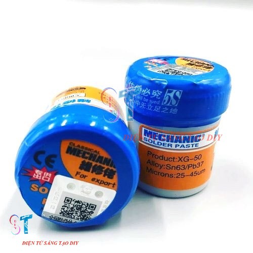 Thiếc Bột, Thiếc Hàn Mechanic Solder Paste XG-50 hộp 35g