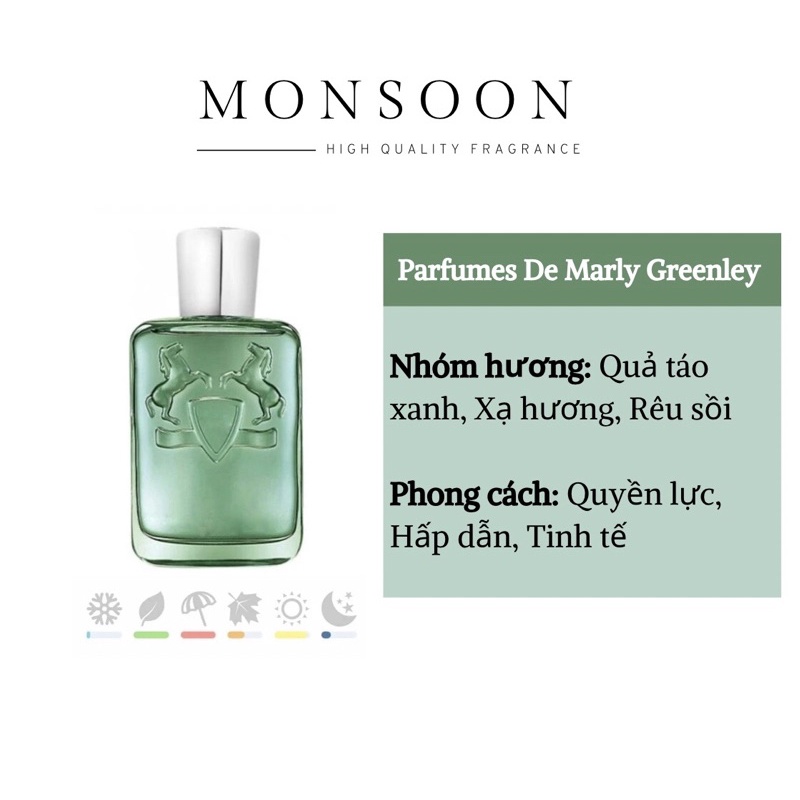 (Limited Stock) Nước hoa unisex handmade Monsoon Marly Greenley