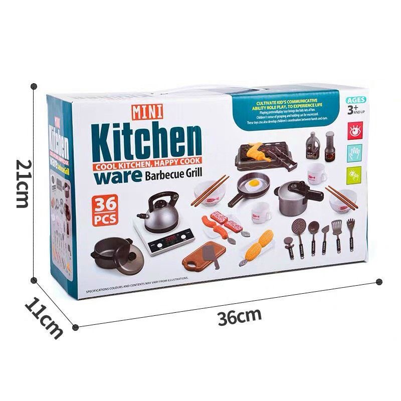 Đồ chơi đầu bếp KITCHEN cho bé yêu 36 món