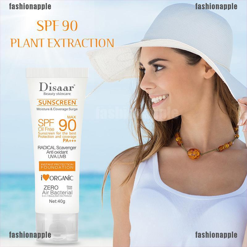 FAVN Bless Sunscreen Whitening SPF 90 Sunblock Facial Body Skin Protective Cream Anti-Aging Glory