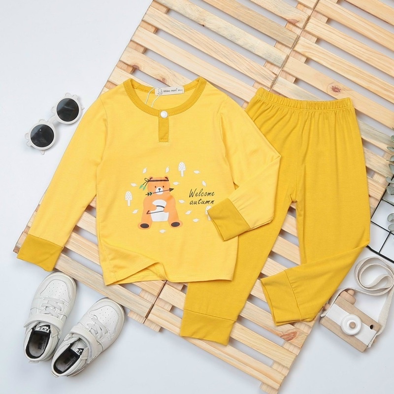 Bộ dài tay Minkymom thun lạnh chuẩn loại 1