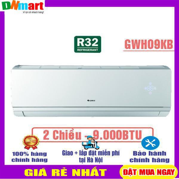 Điều hòa Gree GWH09KB-K6N0C4 9000BTU 2 chiều R32{VẬN CHUYỂN MIỄN PHÍ + LẮP ĐẶT TẠI HÀ NỘI}