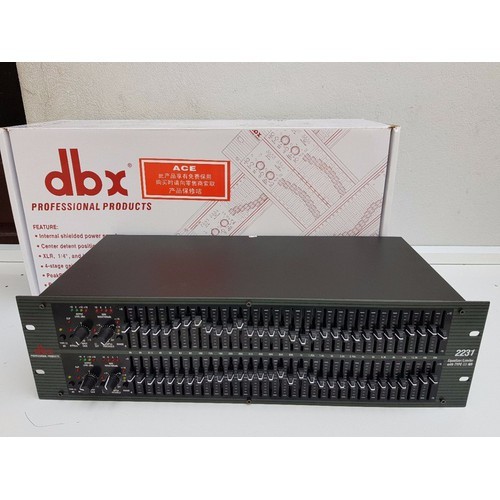 Lọc xì DBX 2231 -  thiết kế nhỏ gọn cân chỉnh âm thanh nhạc cụ, hiệu quả cân chỉnh cao -bền bỉ. BH 12th