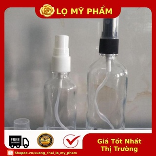 Chai Xịt Phun Sương ❤ Chai xịt phun sương Thủy Tinh 50ml,100ml , chai lọ thủy tinh , xuong chai lo
