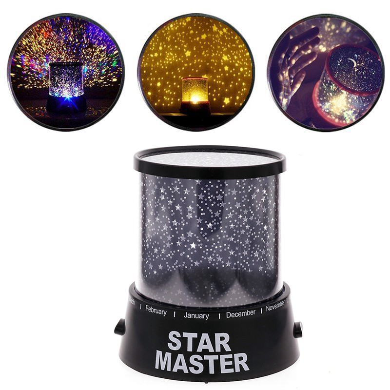 ĐÈN NGỦ, ĐÈN TRANG TRÍ CHIẾU SAO STAR MASTER DÙNG PIN 2 CHẾ ĐỘ ĐÈN, ÁNH SÁNG DỊU NHẸ, HIỆU ỨNG ÁNH SAO ĐẸP CÓ HỘP | BigBuy360 - bigbuy360.vn