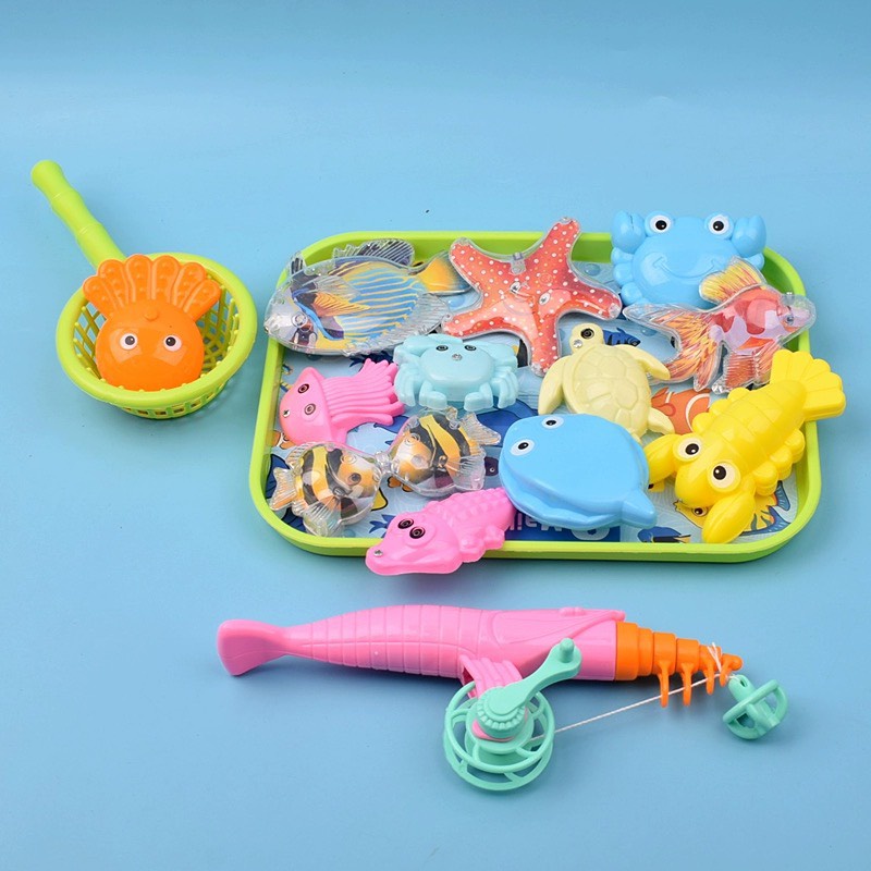 [Đồ chơi khám phá] Đồ chơi hồ câu cá nam châm mini dễ thương cho bé Master Kids