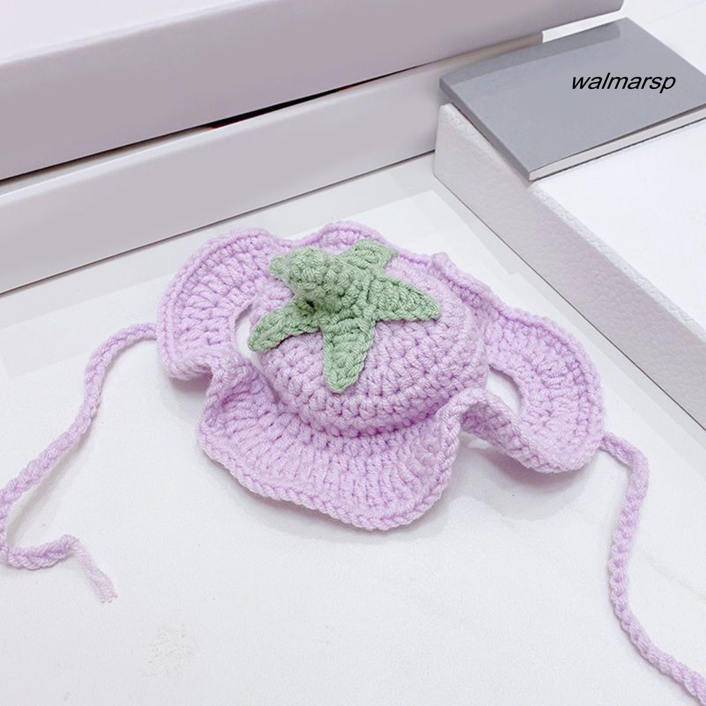 Óc Chó Mũ Dệt Kim Dễ Thương Độ Co Giãn Cao Có Thể Điều Chỉnh Trang Trí Cho Thú Cưng