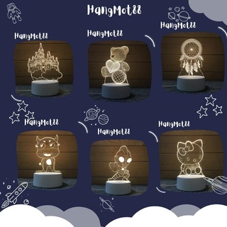 Đèn ngủ cute 3d led để bàn anime