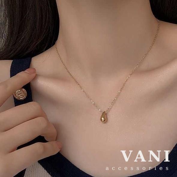 Dây Chuyền Sợi Nhiễn Mặt Giọt Nước - Vani Store [TS000568]