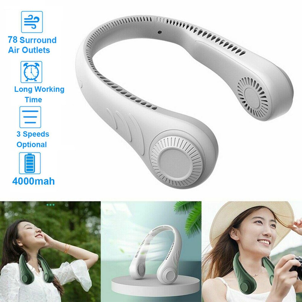 BTLIMER Quạt mini sạc usb 4000Mah 4000Mah Đeo Cổ