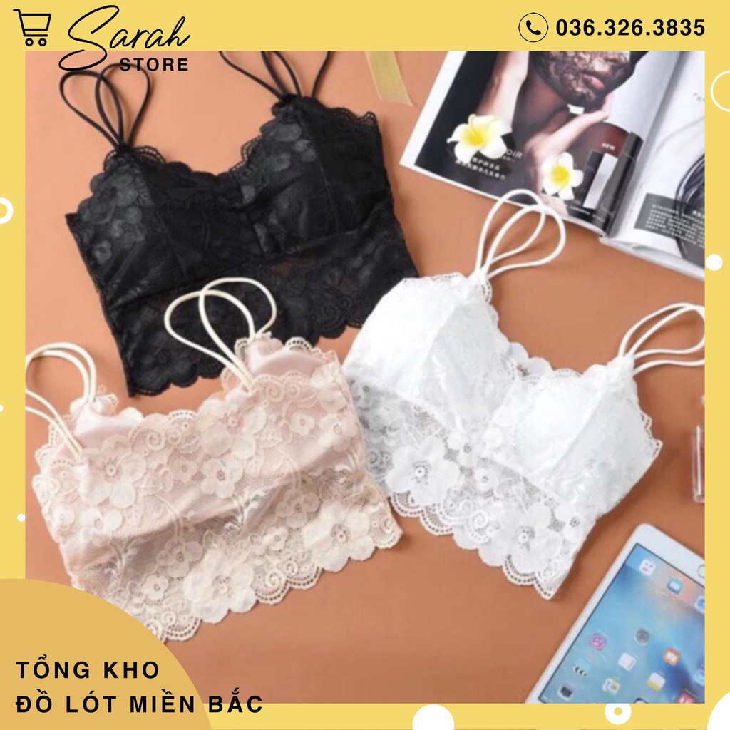 Áo Bra Ren Hoa 2 Dây Đẹp Gợi Cảm, Áo Bra Hoa | BigBuy360 - bigbuy360.vn