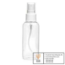 Chai nhựa pet/ Lọ nhựa pet có vòi xịt phun sương chiết mỹ phẩm 100ML