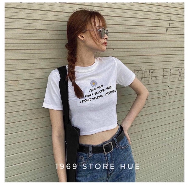❤️Áo Cortop Thêu Hoa Cúc❤️ chất thun lạnh mềm mịn , free size dưới 55kg vừa | BigBuy360 - bigbuy360.vn