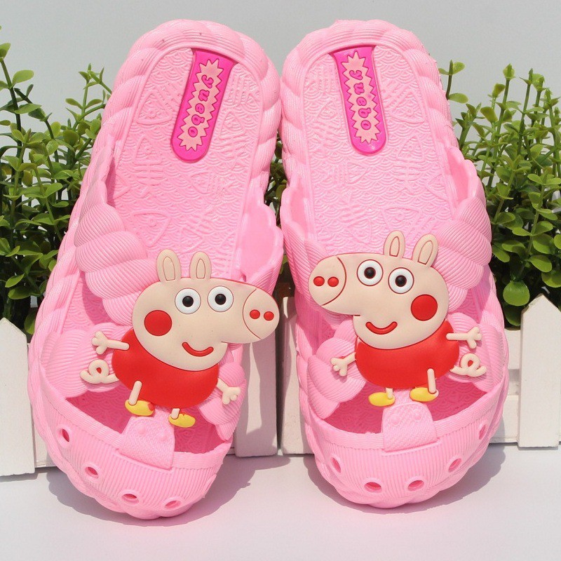 Dép nhiều màu hình heo Peppa xinh xắn cho bé từ 2-7 tuổi